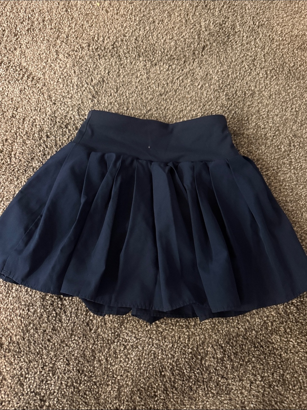 Flared Navy active Skirt with Waistband - girls